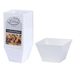 Lillian Tablesettings Condiment Small Dessert Serving Pearl Square Bowls 8 Oz New. Price: $15.73.