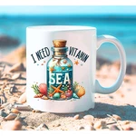 Summer Beach Mug Vitamin Sea Ocean Lover Gift Shells Coffee Tea Cup New. Price: $13.00.