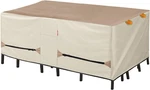 Waterproof Rectangular Patio Table Cover 90X64 Inch - Light & Khaki New. Price: $86.99.