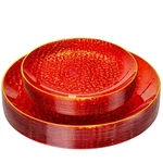 Sut 36PCS Red Plastic Plates Heavy Duty Disposable With Gold Rim Dinner New. Price: $42.83.