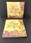 Lot Of 2 Paper Napkins Party Cocktail Ply 18CT Happy Thanksgiving Floral Fall Open. Price: $12.98.