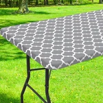 Smiry Rectangle Picnic Table Cover, Waterproof 72" X 30" (rectangular), Grey New. Price: $13.12.