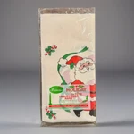 Princess Vtg Holiday Paper Cover Tablecloth Santa Candy Canes 54X96 Nos New. Price: $9.39.