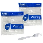 Pami Heavy Duty Plastic Forks Spoons Utensils Disposable Cutlery Bulk 100 200CT New. Price: $20.87.