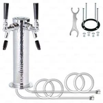 2 Tap Stainless Steel Draft Beer Bar Beverage Column Tower With Hammered Finish New. Price: $70.99.