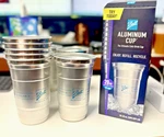 Ball Aluminum 20 Oz Cold-drink Cup 100% Recyclable Reusable Pack Of New. Price: $12.49.