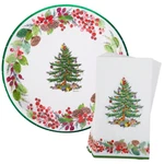 Spode Christmas Tree Dinner Party Set - 8 Paper Plates & 16 Napkins New. Price: $19.99.