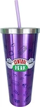 Friends Stainless Steel Tumbler, 24 Oz Insulated Travel Cup With Straw New. Price: $29.98.