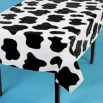 3 Birthday Party Cow Spots Farm Plastic Table Cover Print 54 X 72 New. Price: $9.99.