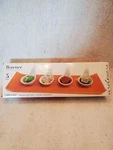 Florence Collection 5 Pc Dessert & Appetizer 4 Tasting Spoons W/ Glass Tray New. Price: $26.00.