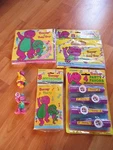 Barney Dinosaur Birthday Party Supplies 7PC Lot 1992 Unique Multi-color New. Price: $62.99.