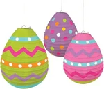 Amscan Egg Shaped Paper Lanterns, 3 Pieces New. Price: $21.99.