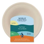 World Centric BORTSCU11 6" X 1.7" Oz Fiber Bowls - Natural (20/PK) New. Price: $12.55.