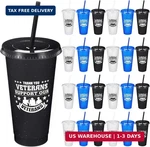 Skylety 24 Pcs Thank You Veterans Plastic Cups Oz Patriotic Memorial Day Part New. Price: $68.22.