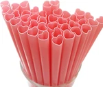 100PCS Heart Shaped Pink Straws Disposable Drinking Cute Individually New. Price: $24.97.