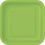 Unique Party Lime Green Square Dessert Plates 7 Inch 16 Pieces Standard Holiday New. Price: $11.92.