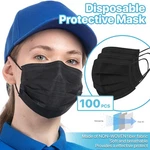 Black 100 Pcs Disposable Face Masks 3-PLY Non Medical Surgical Earloop Cover New. Price: $6.99.