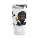 100% Real Ninja Emoji Ringneck Tumbler 20OZ, Unique Travel Cup, Represent You New. Price: $32.99.