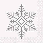 Unique 77121 Holiday Snowflakes Beverage Napkins 16CT New. Price: $12.99.