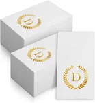 200 Pack Monogrammed Gold Foil "d" Disposable Napkins For Parties & Events New. Price: $40.99.