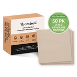 Ibambo Bamboo Cocktail Napkins 50 Pack, 2-PLY, Ecofriendly Beverage New. Price: $6.97.