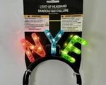 Up Nye Multicolor Lights Glowing Headband By Amscan Black New. Price: $16.99.