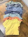 Honest Baby Blue Sunrise 7 Pack Short Sleeve Bodysuits, Us 0-3 Months Pre-owned. Price: $22.99.