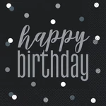 Glitz Party Happy Birthday Disposable Paper Luncheon Napkins - 1/2" ,16 Counts New. Price: $12.87.