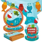 Fun Express Little Fisherman Party Disposable Tableware Kit, 84 Piece New. Price: $39.56.