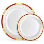 Laura Stein Designer Dinnerware Set 64 Disposable Plastic Party Plates Pl... New. Price: $75.89.