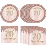 40PCS 70TH Birthday Decorations For Women Rose Gold Year Deco... New. Price: $15.86.