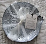 Nwt 4 Akcam Silver Glitter Glass 5.5" Appetizer Dessert Plates Dishes New. Price: $17.99.