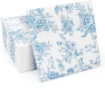 100 Pack Blue Floral Cocktail Napkins, Guest Hand Towels Disposable For Bathr... New. Price: $15.95.