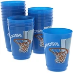 Reusable Blue Tumblers, Oz Plastic Cups For Basketball Party Supplies (16 Pk) Open. Price: $16.99.