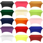 Spandex Fitted Tablecloth Rectangular Stretch Cover For Wedding Party New. Price: $99.90.