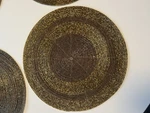 Handmade Light Pro Beaded Placemats / Chargers Set 4, 13 Diameter Coffee Pre-owned. Price: $15.00.