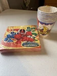 Vtg Mighty Morphin Power Rangers Party Napkins (16) & Cups (8) 1995 New Sealed. Price: $14.99.