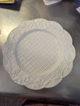 Embossed Dinner Plates Made Italy, 11", Exquisite Used. Price: $55.00.