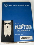 Vintage Party Time Drinking Glasses Styled By Libbey Set Of 8 Made Usa Og Box New. Price: $45.00.