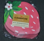 Paper Napkins Strawberry By Clementine 40 Beverage Die-cut Picnic Beach Party New. Price: $12.50.