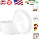 10-INCH White Disposable Plastic Plates 100 Count Effortless Entertaining New. Price: $41.99.
