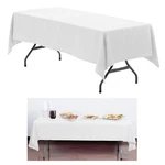 White Plastic Tablecover Party Event Tableware 54X108" New. Price: $6.82.