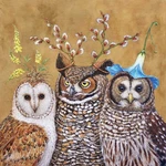 Ppd "owl Family By Vicki Sawyer" Paper Cocktail/beverage Napkins New. Price: $12.95.