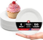 Hygloss Bulk Small Paper Plates Dessert 6-INCH, 100-PK New. Price: $10.11.