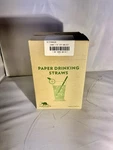 New Aardvark Paper Drinking Straws 600 Pieces Box. Price: $10.00.