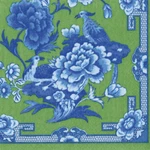 Caspari - Green And Blue Plate Paper Cocktail Napkins New. Price: $5.99.