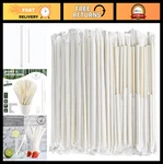 1000 Individually Wrapped White Paper Straws 7.75" X 0.24" Eco-friendly Drin New. Price: $93.99.