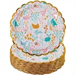Easter Paper Plates Bulk 50 Pcs 9 Dinner Disposable Heavy-duty For New. Price: $11.72.