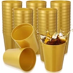 (100-PACK) Partyprints 16 Oz Yellow Reusable Blank Plastic Cups New. Price: $44.99.