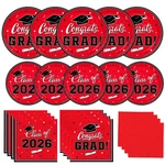 Graduation Party Plates Napkins Red Disposable Paper 2026 Serve Gatherfun New. Price: $46.99.
